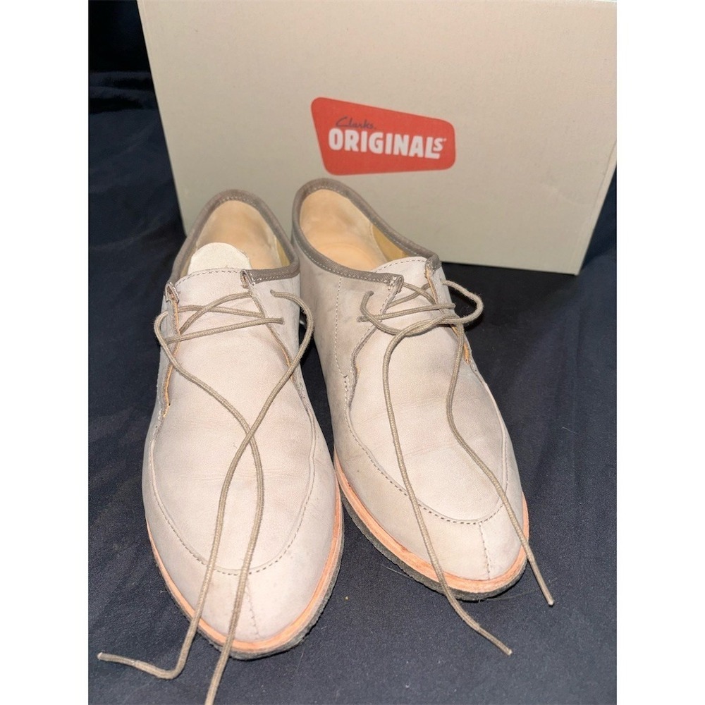 Clarks Originals Phenia‎ Point Womens Lace-Up Oxford Shoes Beige Size 7.5 M